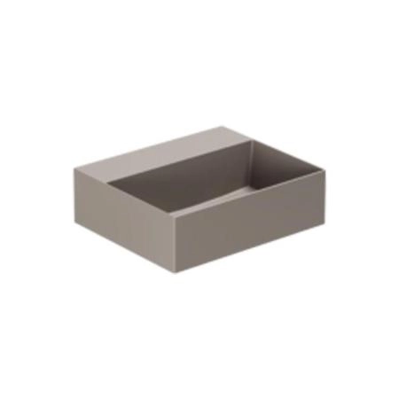 Azzurra Elegance Squared Раковина подвесная/накладная, 42x35xH12,5 см, без отв., цвет: Tortora