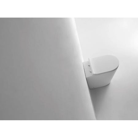 Унитаз CeramaLux NS-3178 56 см приставной безободковый микролифт