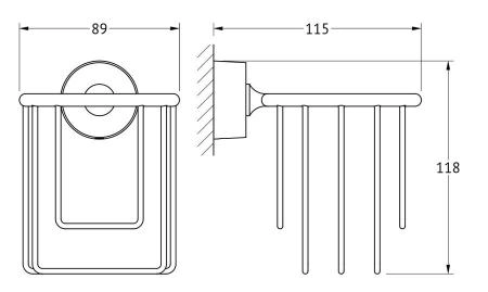 Держатель освежителя воздуха FBS Nostalgy NOS 051 хром