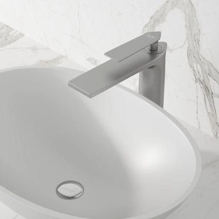 Смеситель NT BAGNO NT1701НN BRINO H для раковины никель матовый