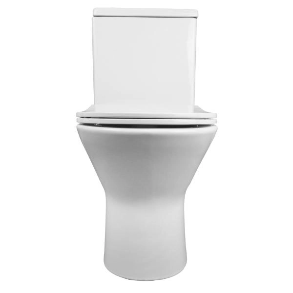 Унитаз напольный Azario Fretta new 370х615х790 безободковый  и сиденьем микролифт (AZ-1223B)