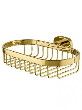 Мыльница с держателем WONZON & WOGHAND FIRST, Глянцевое золото (WW-8424-LG)