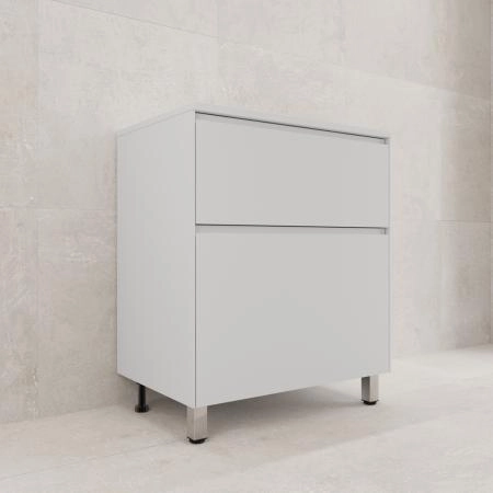 Тумба напольная Style Line ЛИМА 70 эмаль, под раковину LINE 70, 2 ящ., PLUS, белый матовый