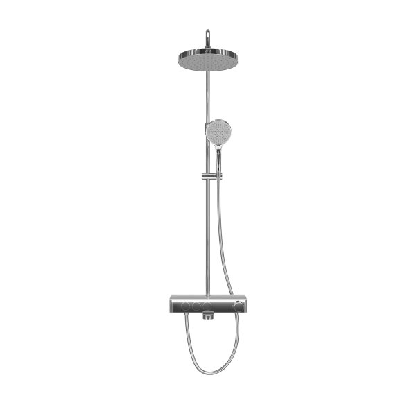 Душевая система VitrA Core Round A47309EXP с термостатическим смесителем и ручным душем хром