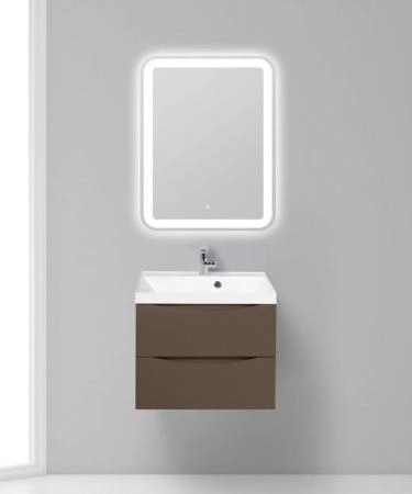 Тумба под раковину Belbagno MARINO Rovere Bianco подвесная 600x450x500 MARINO-600-2C-SO-WO-P