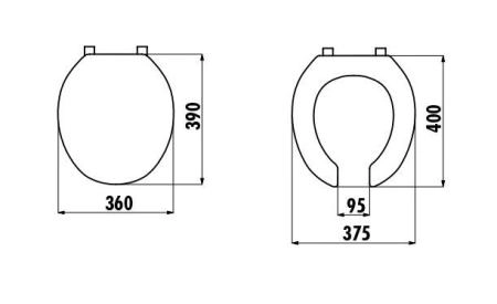 CREAVIT Крышка дуропласт с микролифтом KC0403.01.0000E