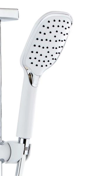 Смесители Azario Душевая стойка с термостатом Azario AZ-821, хром/белый