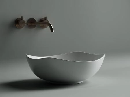 Умывальник чаша накладная овальная Element 420x385x145мм