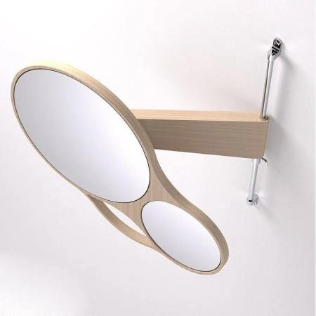 Agape Spin Двойное зеркало 47x44 см, цвет: тик