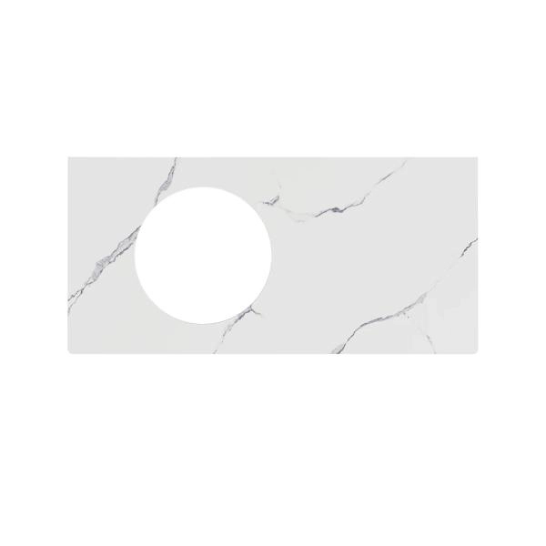 Столешница Kerama Marazzi ICONICO ИКОНИКО CO3.SG50008220R\100 Монте Тиберио 100 см, белая матовая, без отверстия под смеситель