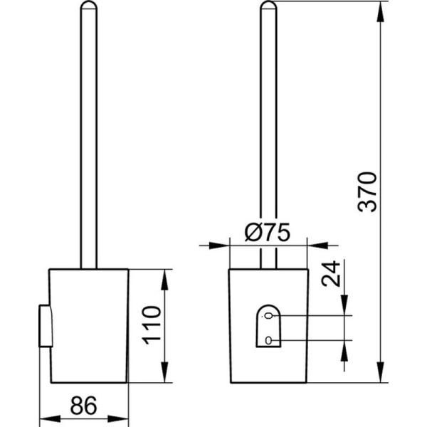Туалетный ершик Keuco SMART.2 белый 14764010100