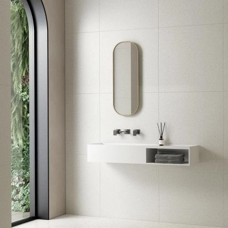 Раковина Vincea VWB-6S112MW, 1200*400*200, подвесная, цвет белый матовый искусственный камень