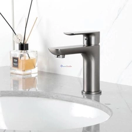 Смеситель для раковины Gappo G1048-9 Оружейная сталь