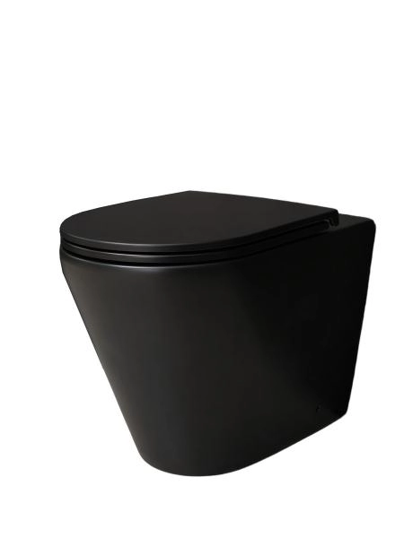 Унитаз приставной Gid TRS-263BM 62212Y черный матовый 56x36x41