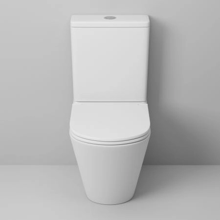 Унитаз Grossman GR-4450MS (605*380*825) напольный безободковый с тонкой крышкой, белый матовый