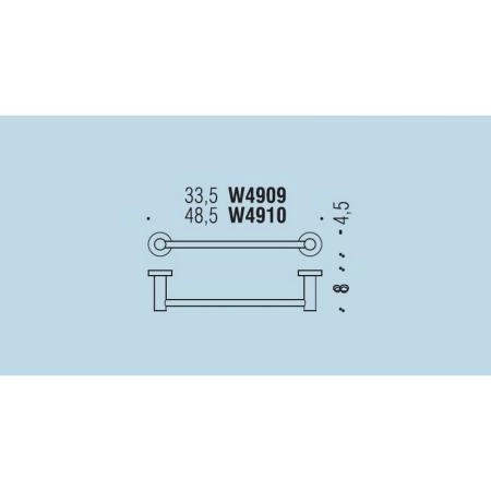 Полотенцедержатель Colombo Plus W4909 33.5см хром