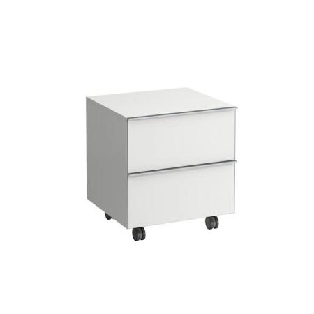 Laufen Space Шкаф на колесиках 535x495(520)x500(580) мм, 2 ящика, белый матовый