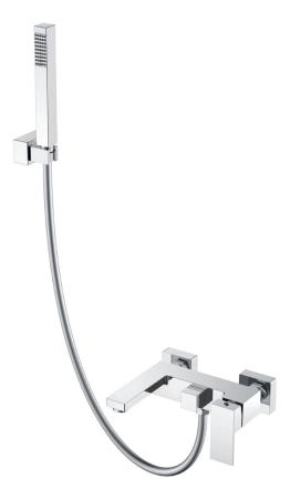 Смеситель для ванны Boheme с душем Qubic Chrome 473-CR
