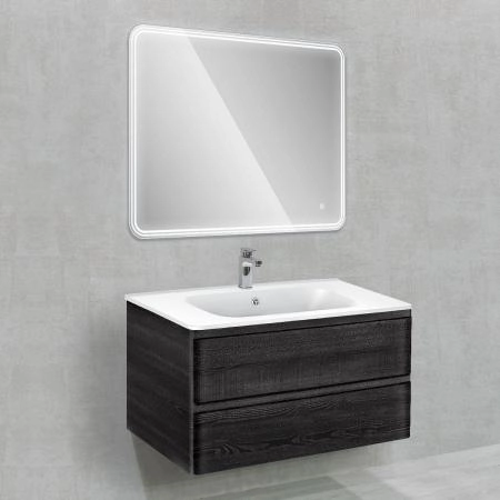 Тумба под раковину Vincea Vico 1000 подвесная, 2 выкатных ящика soft close, Carbone