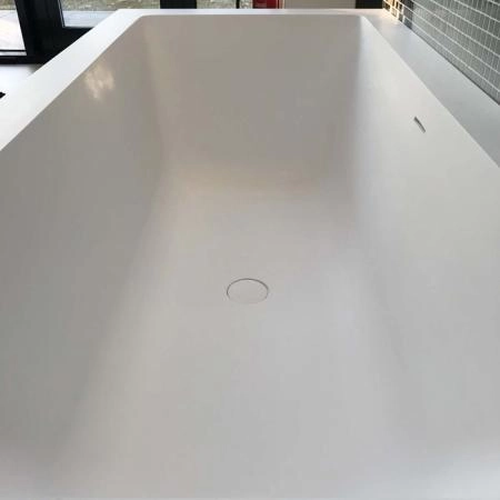 KNIEF Shape Selected Ванна встраиваемая, 180x80xH60cм, с щелевым переливо click-clack, белая мат(с комплектом ножек) (СПЕЦЦЕНА на 2 ванны из прихода!)