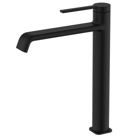 Смеситель для раковины-чаши Azario VINCENTE высокий, без донного клапана, черный (AZ-VPV168R26PA)