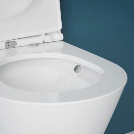 Унитаз ESBANO CLAVEL-53T торнадо безободковый подвесной белый 530x360x360