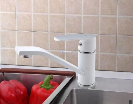 Смеситель для кухни Frap F4531 белый хром