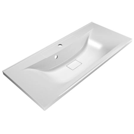 Раковина из литьевого мрамора, 1000x450x150 Белый BB1000/445-LV-MR-PR