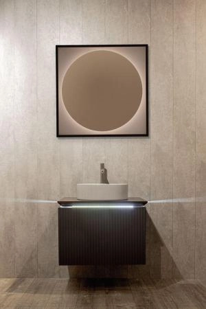 Зеркало Silver Mirrors Mone 800х800 теплый свет 3000К, бегущая подсветка, бесконтактный сенсор