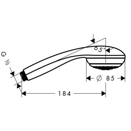 Hansgrohe Crometta 28585000 Лейка 1jet 85 мм