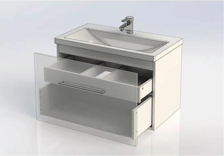 Тумба под раковину Aquanet Порто 80 белый