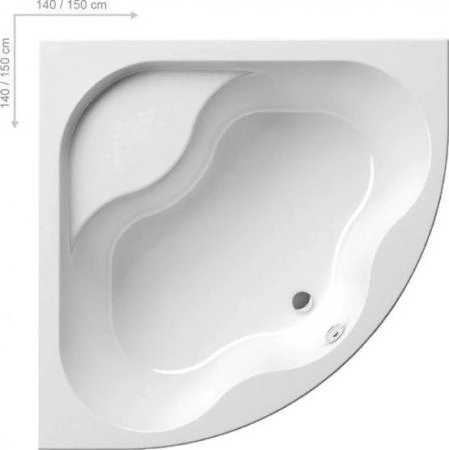 Ванна Ravak Gentiana 140x140 без гидромассажа акрил