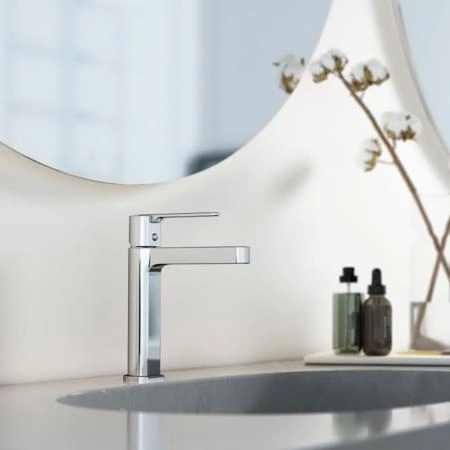 Смеситель Vincea Rondo VBF-1R1CH для раковины однорычажный, хром