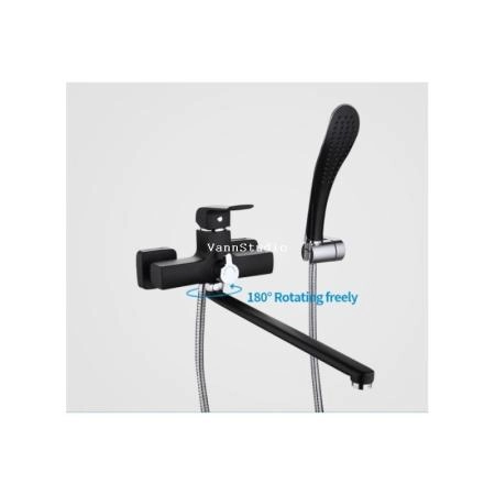 Смеситель Gappo G2250 для ванны длинный излив , черный