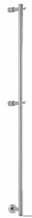 Margaroli Arcobaleno полотенцесушитель электрический 1545х105 switch box цвет Brushed matt metal black PO