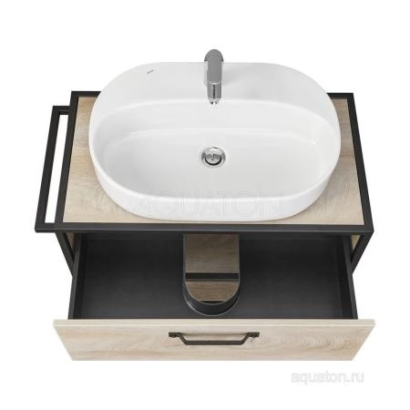 Тумба под раковину AQUATON Лофт Фабрик 80 дуб эндгрейн 1A242401LTDU0