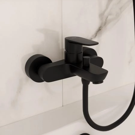 Смеситель VitrA Flow Soft  A4294636EXP настенный однорычажный матовый черный латунь