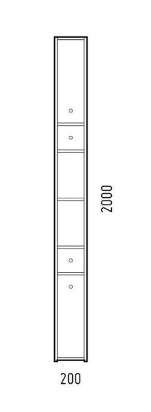 Шкаф-пенал Corozo Энри 20 Z2 универсальный