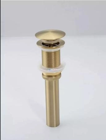 Раковина Gappo GX201-3 36x36 Cатин золотой нерж.сталь на столешницу