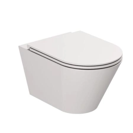 Azzurra Forma Унитаз подвесной 54х37х34см., безободковый, в комплекте с креплением, цвет: Cenere