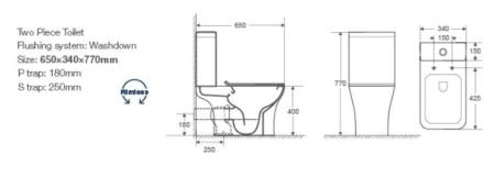 Унитаз Ceruttispa Vettore CT7192 напольный безободковый