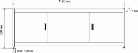 Экран под ванну EMMY Монро 1,2 м