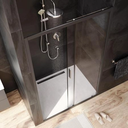 Дверь душевая в нишу AM.PM Gem W90G-120-1-195BT прозрачное, профиль черный