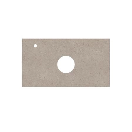 Kerama Marazzi Magica Столешница из керамогранита для накладных раковин Риккарди 90см, с 1 отв., цвет: бежевый матовый