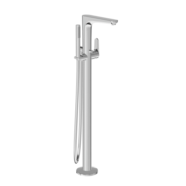 Смеситель VitrA Root Round  A42741EXP напольный с ручным душем хром латунь
