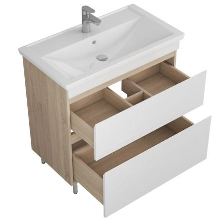 Тумба UNCORIA Брента Арно 80 дуб сонома под умывальник Фостер