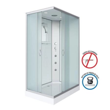 Душевая кабина Niagara NG-43085-14QG 1000х800х2150 низкий поддон 13см стекло матовое