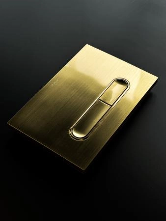 Кнопка для инсталляции Boheme пластик MATT GOLD для инсталляций GEBERIT 667-MG