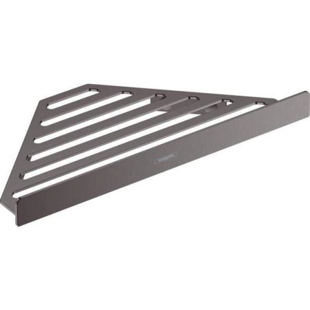 полочка-решеткаУгловая корзинка Hansgrohe 41741340 AddStoris шлифованный черный хром