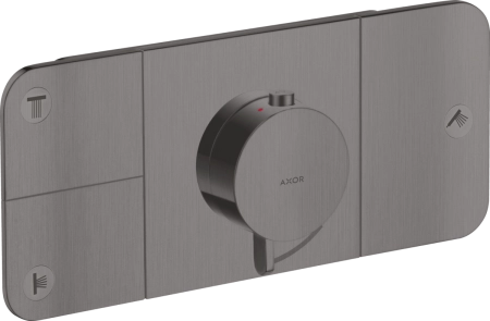 Axor Showers термостат для душа для 3х потребителей, цвет шлифованный черный хром
